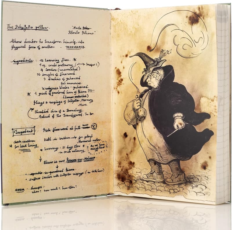 Harry Potter Spells Journal - 200 Pages, Lay-Flat, Ribbon Bookmark