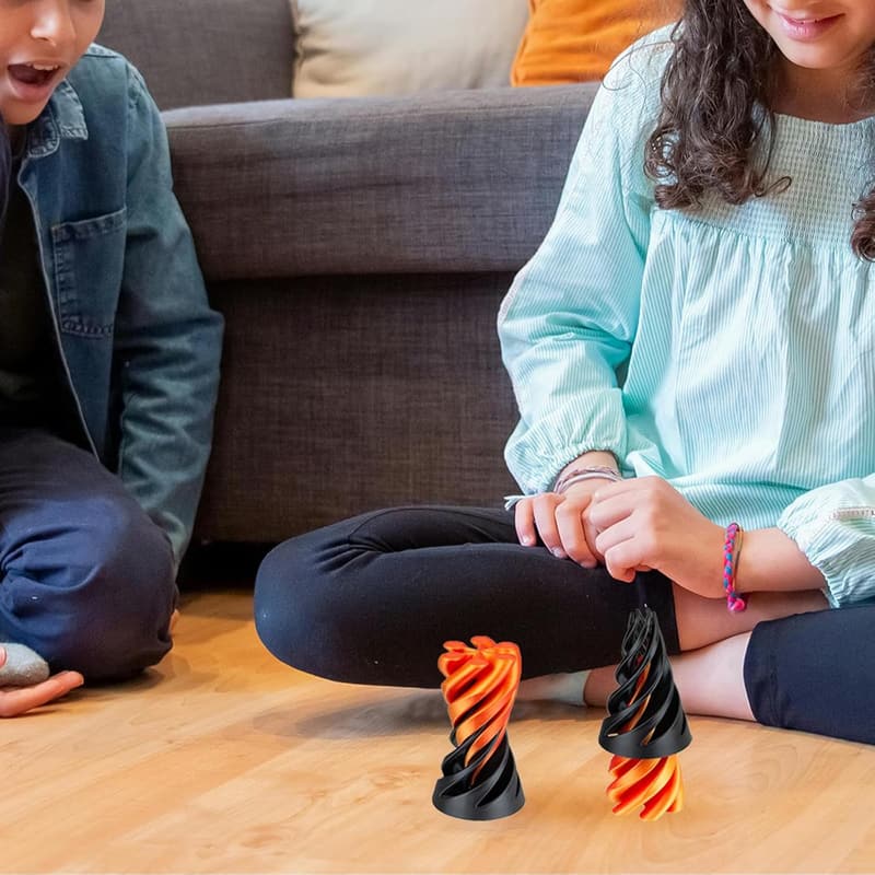 3D Printed Spiral Cone Fidget Toy for Stress Relief