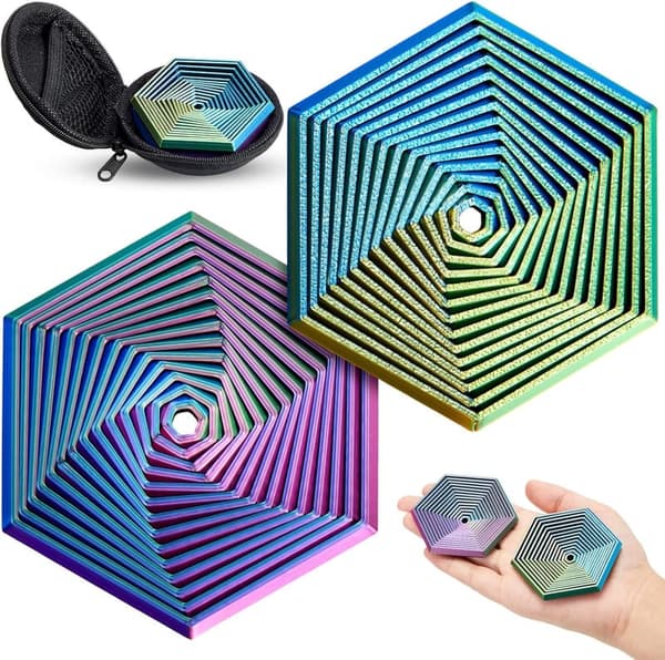 Fractal Hexagon Fidget Tool - 3D Printed Stress Reliever