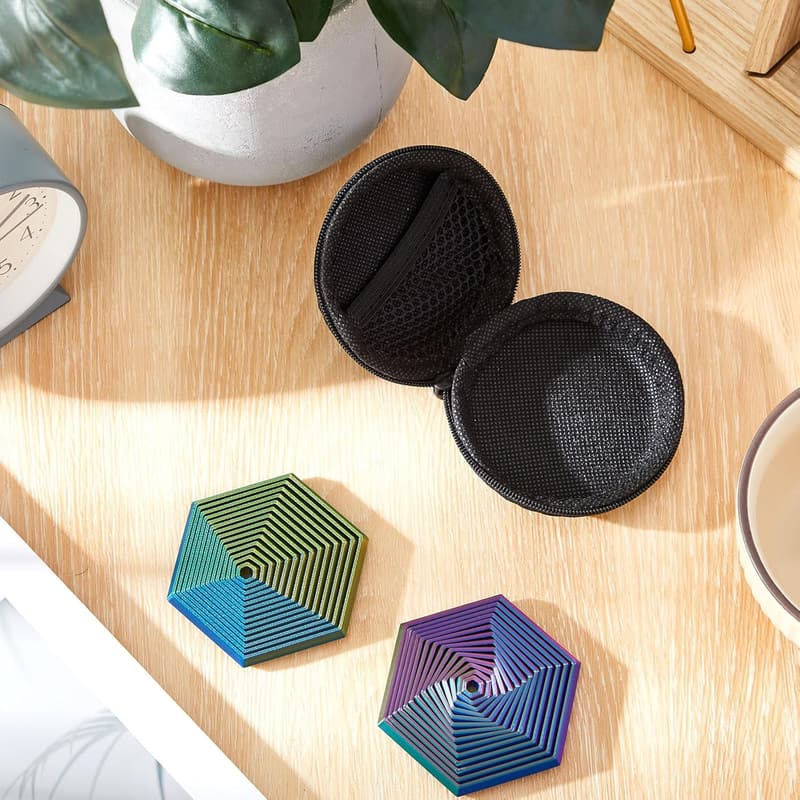 Fractal Hexagon Fidget Tool - 3D Printed Stress Reliever