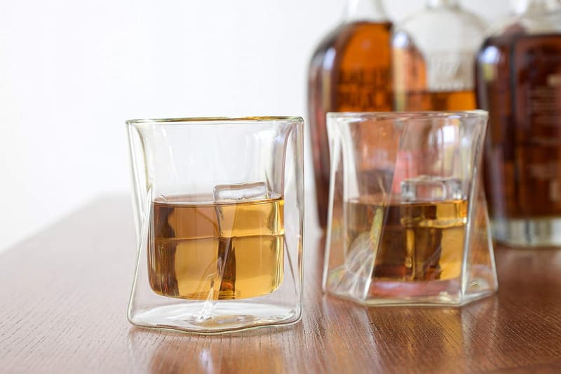 Premium Insulated Double Wall Whiskey Glasses - Set of 4