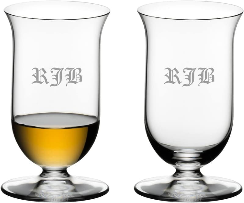 Personalized Whisky Glass Set for Home Bar - Engraved Cristal