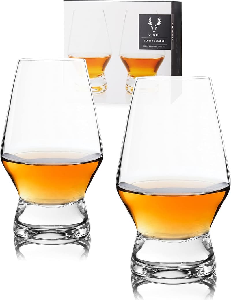 Premium Crystal Scotch Glasses Set of 2 for Whiskey Lovers