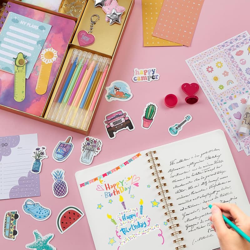 DIY Journal Kit for Girls – Craft Supplies & Stationery Set