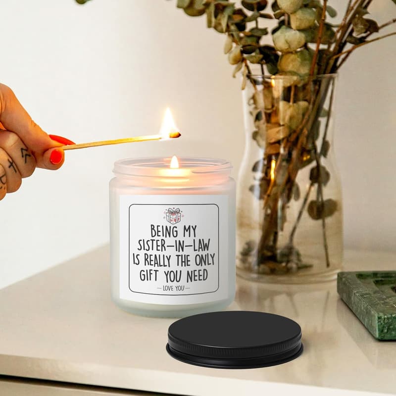 Funny Bride Lavender Soy Candle - Best Gift for Sister-in-Law
