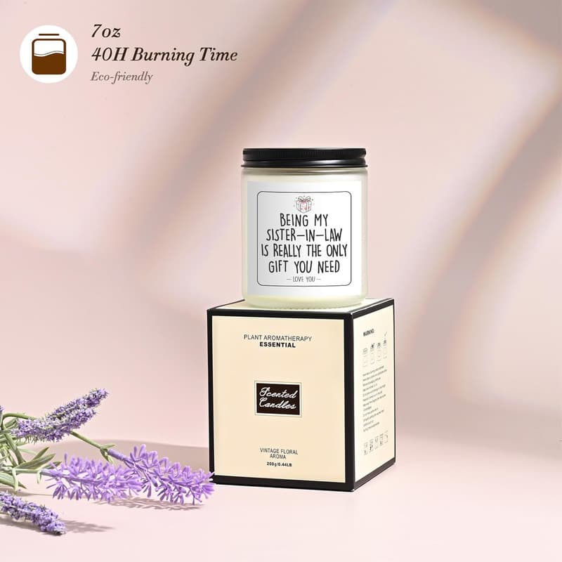 Funny Bride Lavender Soy Candle - Best Gift for Sister-in-Law