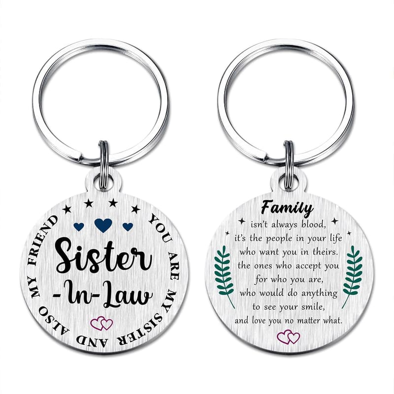 Mother's Day Keychain for Sister-in-Law - Personalized Gift