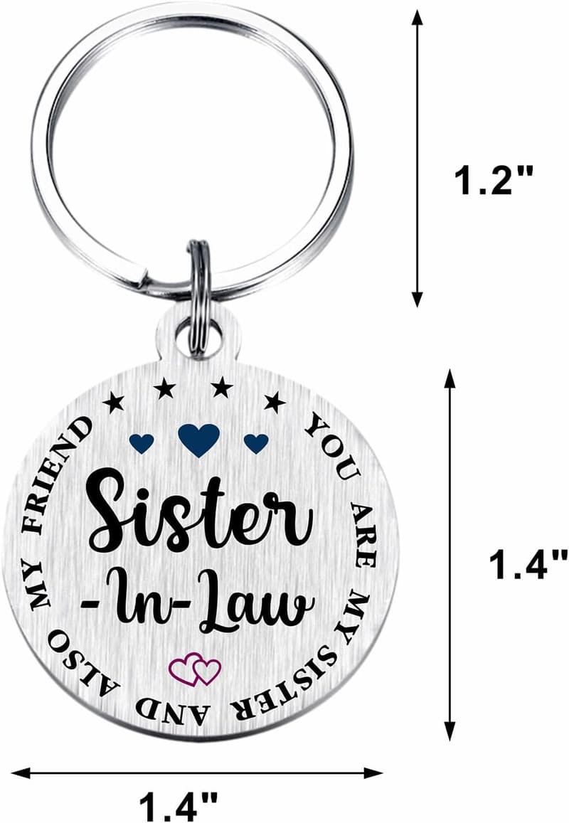 Mother's Day Keychain for Sister-in-Law - Personalized Gift