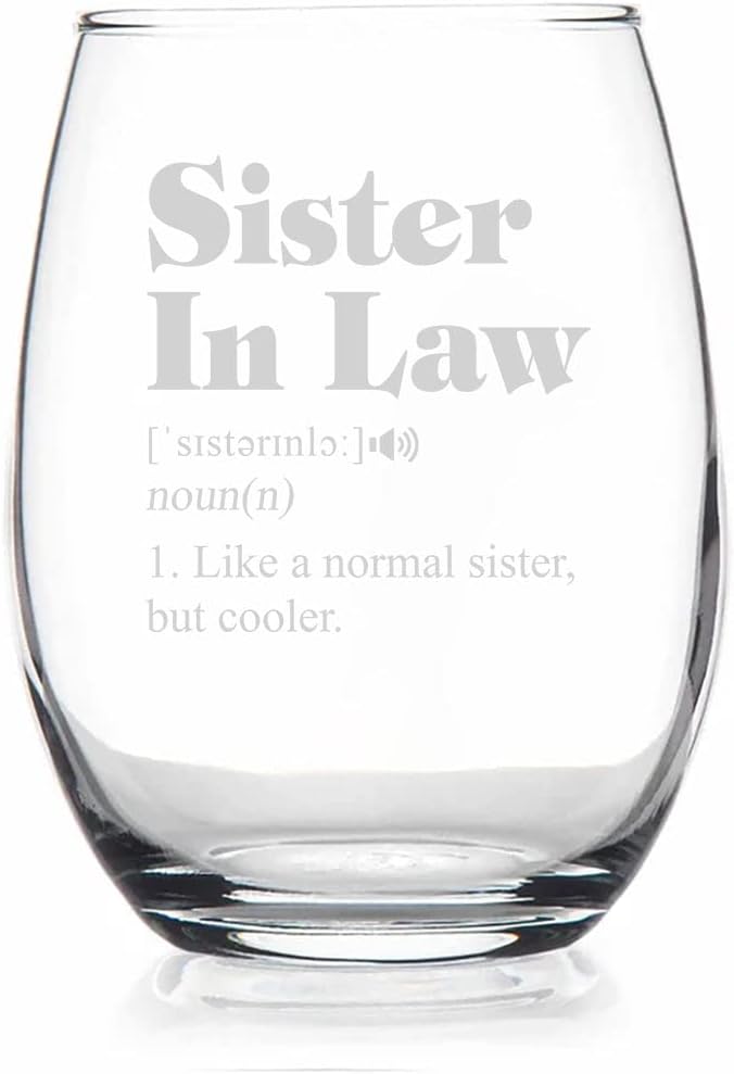 Sister-in-Law Gift: Cooler Stemless Wine Glass