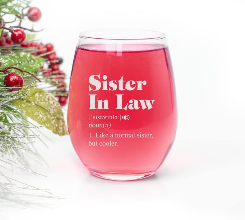 Sister-in-Law Gift: Cooler Stemless Wine Glass