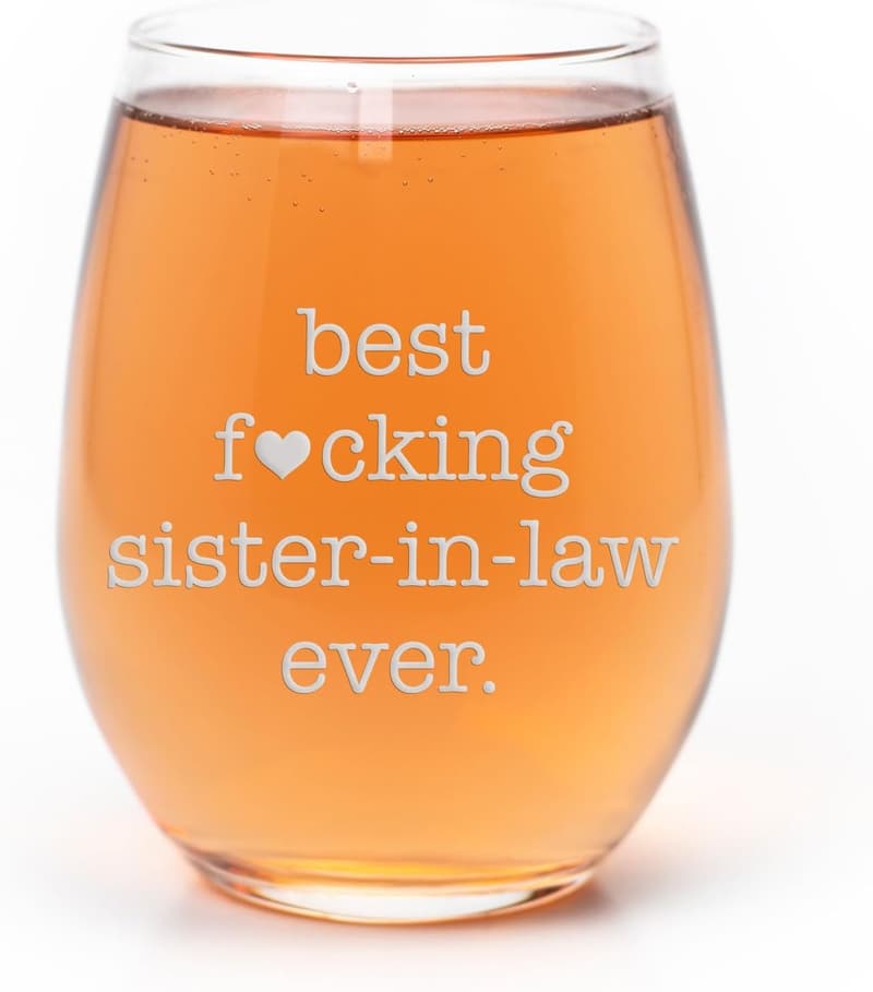 Funny Stemless Wine Glass for Future Sisters-in-Law