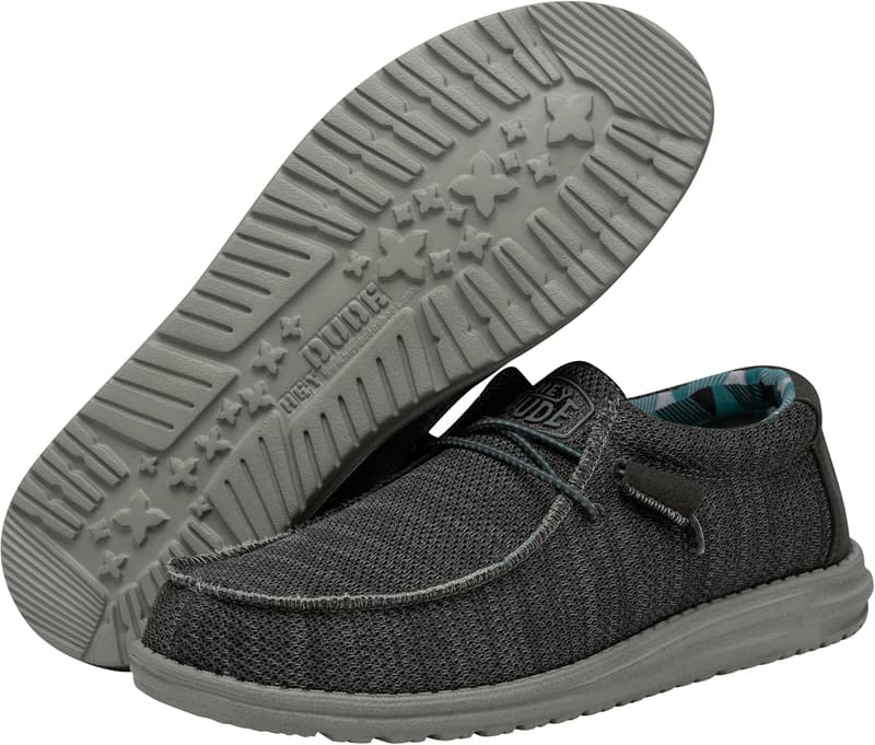 Hey Dude Men's Wally Sox Lace-Up Loafers - Comfortable & Lightweight