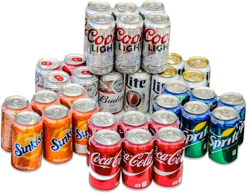 Universal Fit 6-Pack Beer/Soda Can Rings - 200 Count