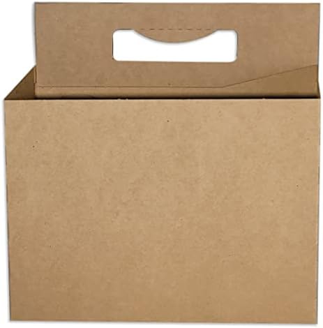 Kraft Cardboard Bottle Carrier - 6-Pack, Holds 12oz Bottles