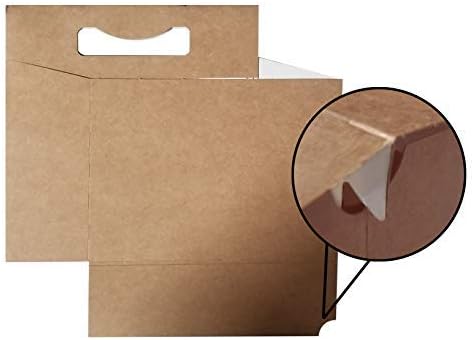 Kraft Cardboard Carrier for 6-Pack 12oz Bottles, 24 Count