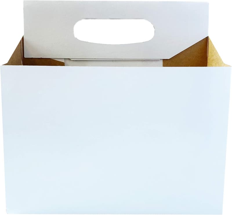 6-Pack Cardboard Bottle Holders - Fits 12-16oz Bottles