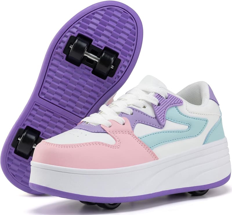 Kids' Roller Skate Sneakers with Detachable Wheels