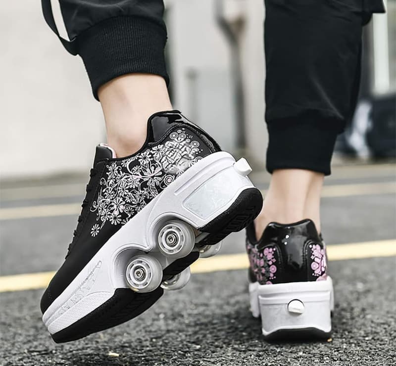 Unisex Double-Row Roller Skates for Women and Girls