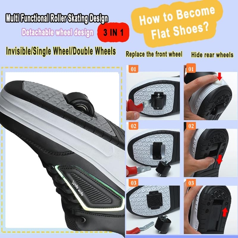 Adjustable Roller Skates for Kids – Comfortable & Stain-Resistant