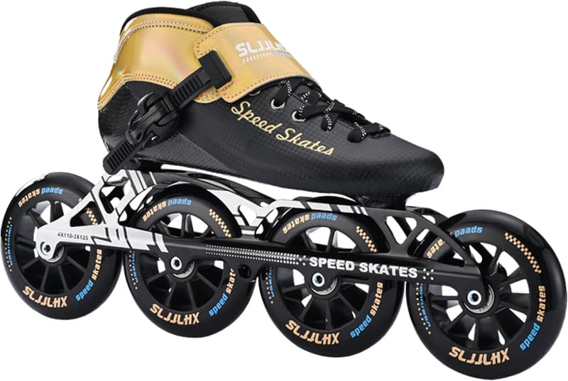 Professional Inline Speed Skates for Men and Women - Black