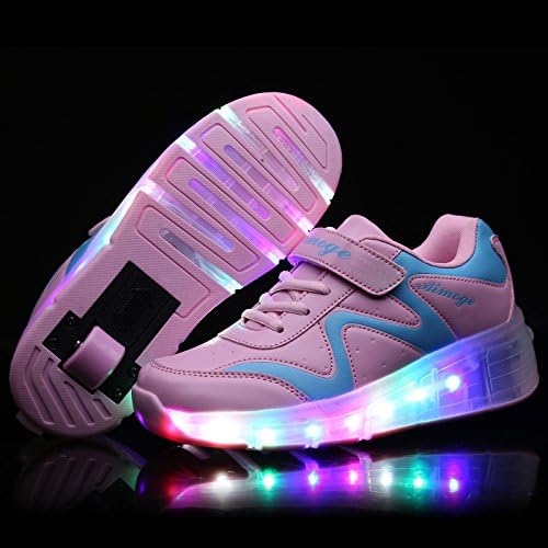 Rechargeable LED Roller Skates for Kids - Unisex Flashing Sneakers