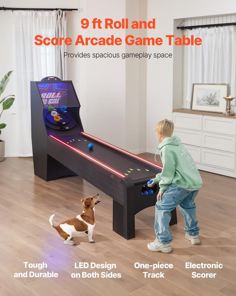 VEVOR Sky Ball Arcade Game Table with LED Scorer & Sound