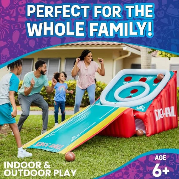 Giant Inflatable Skee-Ball Game with Pump for Family Fun