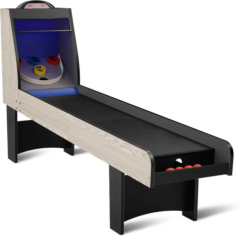 8' Roll and Score Arcade Game Table with LED Scorer