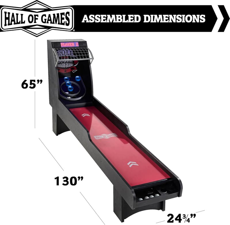 Premium Roll and Score Game - 130 Inch, Burgundy/Black
