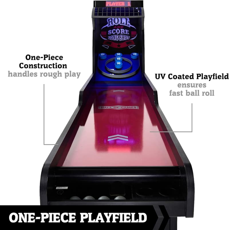 Premium Roll and Score Game - 130 Inch, Burgundy/Black