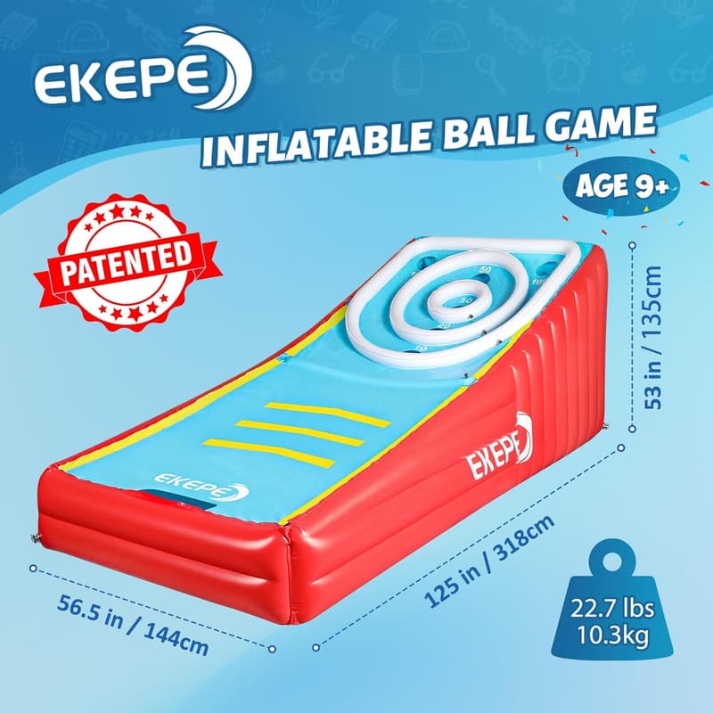 Inflatable Score Ball Game for Kids & Adults, Indoor/Outdoor Fun