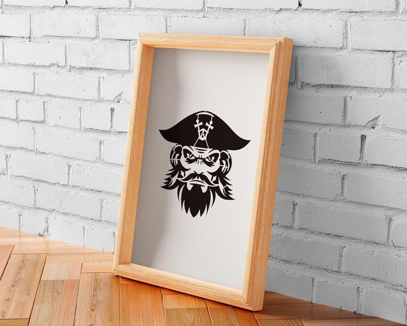 Pirate Stencil Set - 12 Reusable Nautical Painting Templates