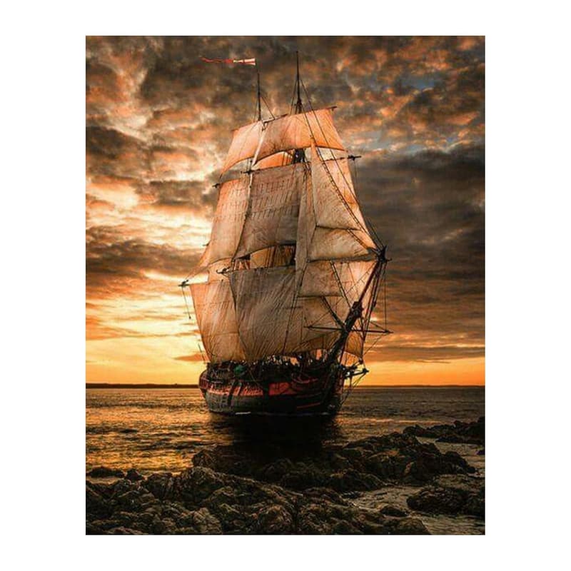 Nautical Wall Art Print - Blackbeard's Pearl 8x10