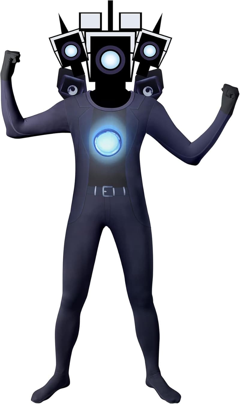 Boys' Full Outfit Bodysuit Set for Dress-Up Play (Ages 5-12)