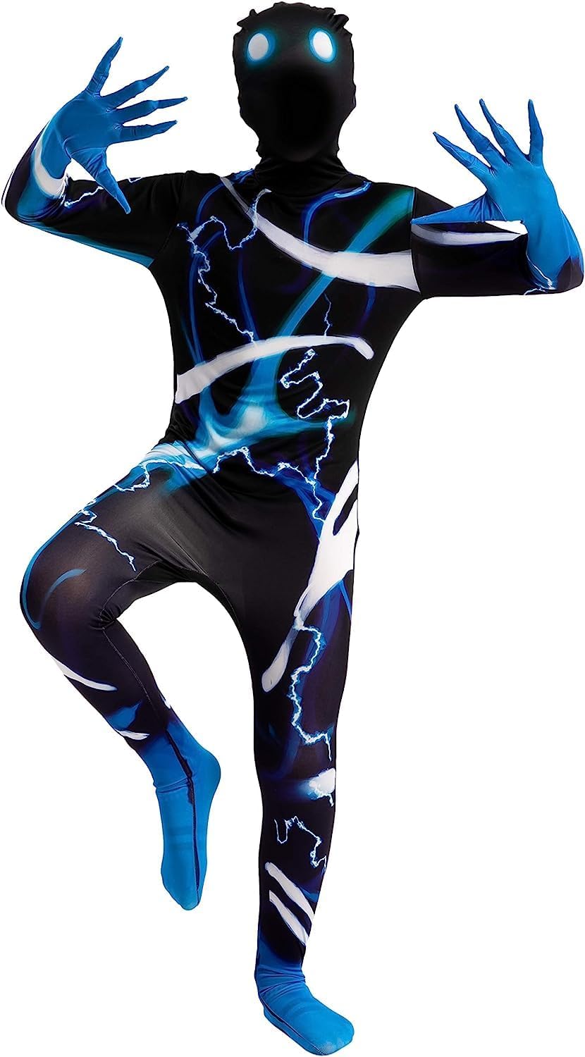 Scary Slenderman Skin Bodysuit Costume for Kids