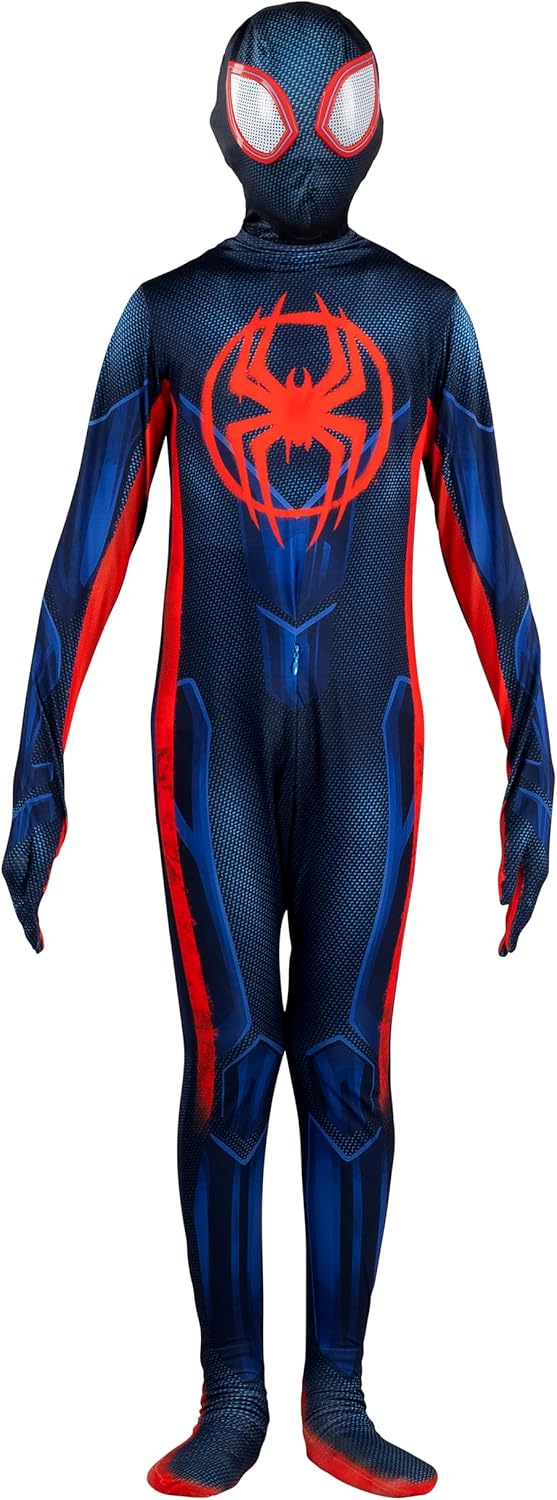 Youth Deluxe Miles Morales Spider-Man Costume - Stretch Spandex