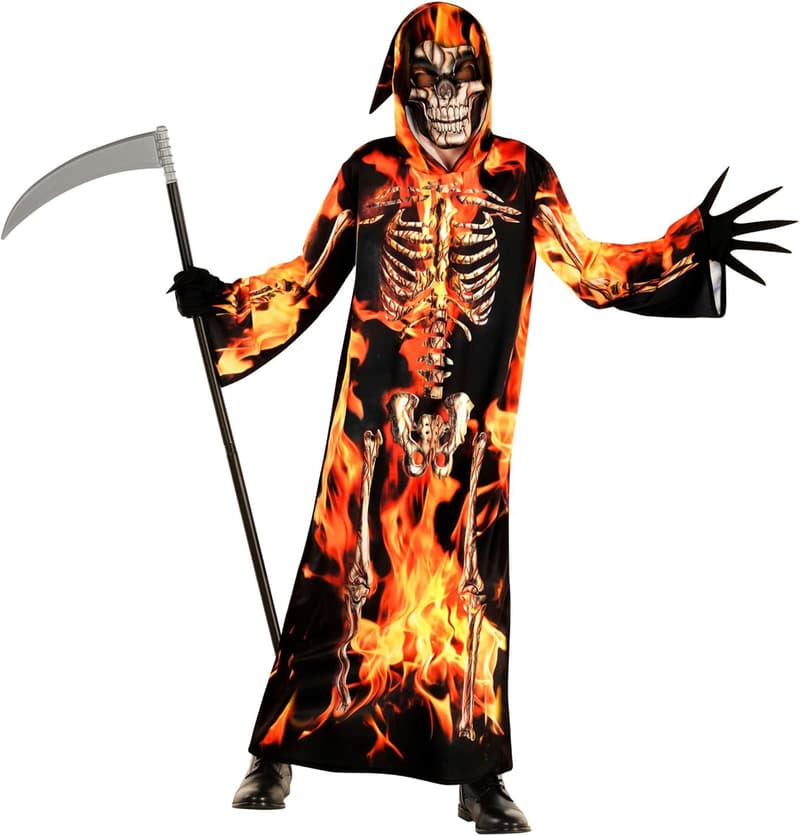 Boys' Grim Reaper Halloween Costume - Spooky Kids Outfit