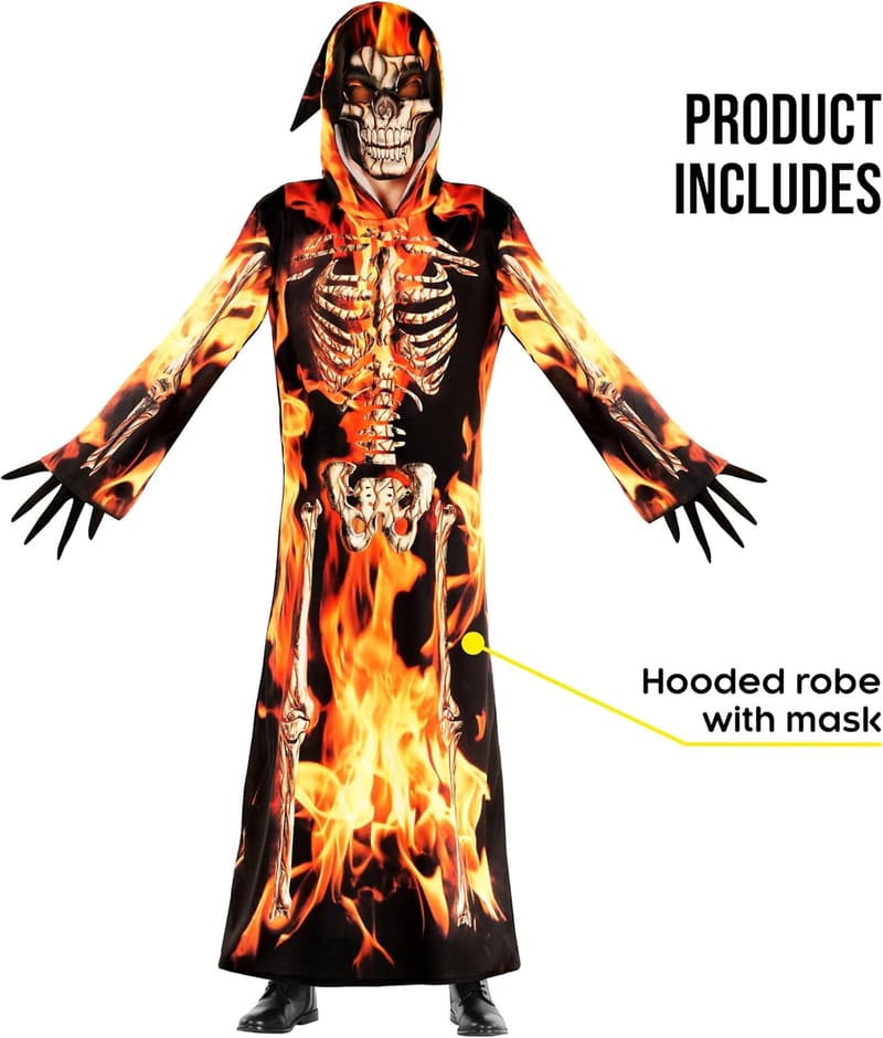 Boys' Grim Reaper Halloween Costume - Spooky Kids Outfit