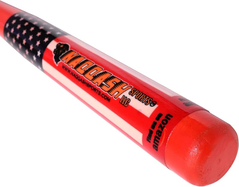 USA Flag Print Red Maple Baseball Bat - 34 Inch for All Ages