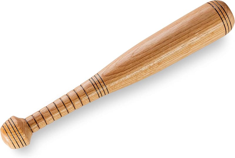 Solid Oak Baseball Bat for Practice & Home Defense - 16