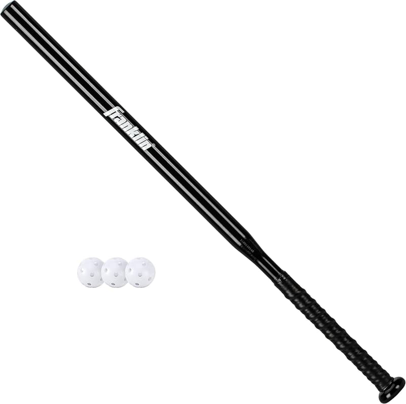 Baseball Training Set: Thin Stick Bat + Balls for Hitting Practice