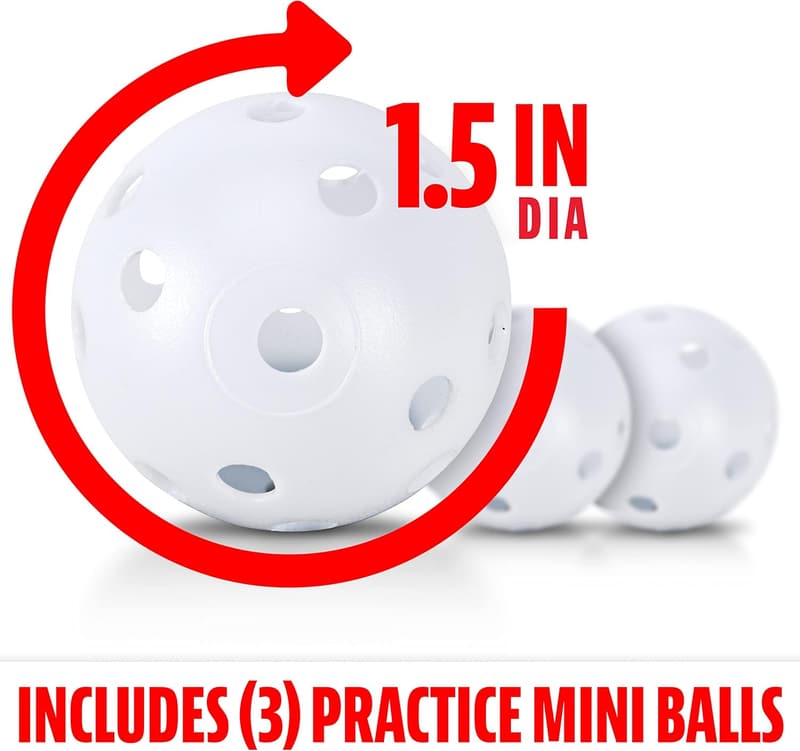 Baseball Training Set: Thin Stick Bat + Balls for Hitting Practice