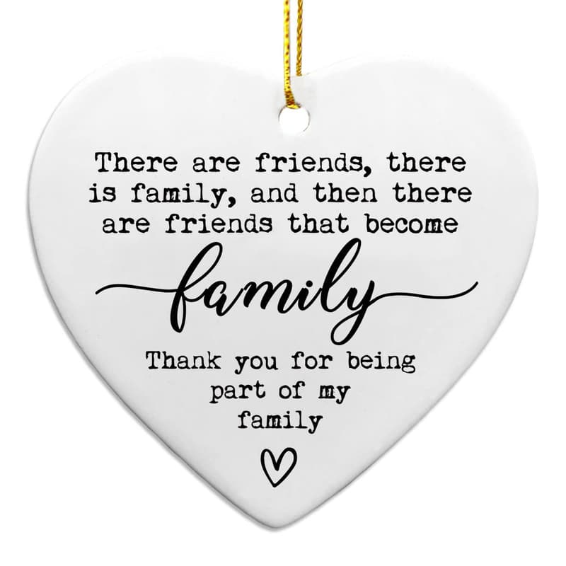 Friendship Ceramic Heart Plaque - Unique Gift for Friends