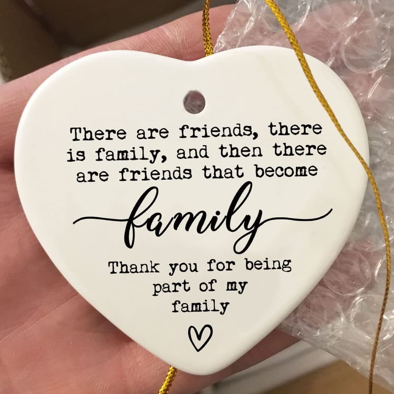Friendship Ceramic Heart Plaque - Unique Gift for Friends