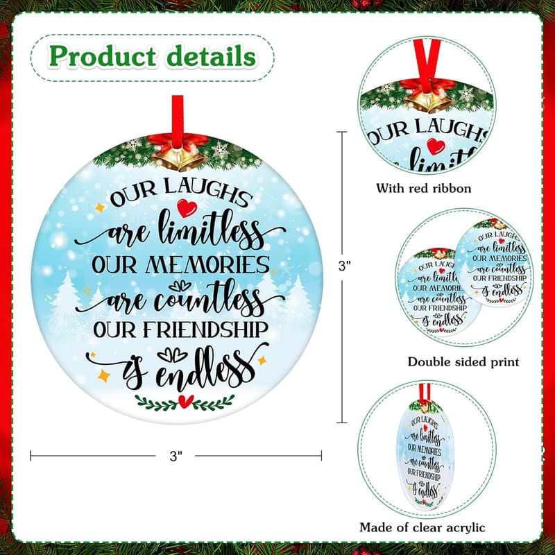Endless Friendship Christmas Ornaments for Women