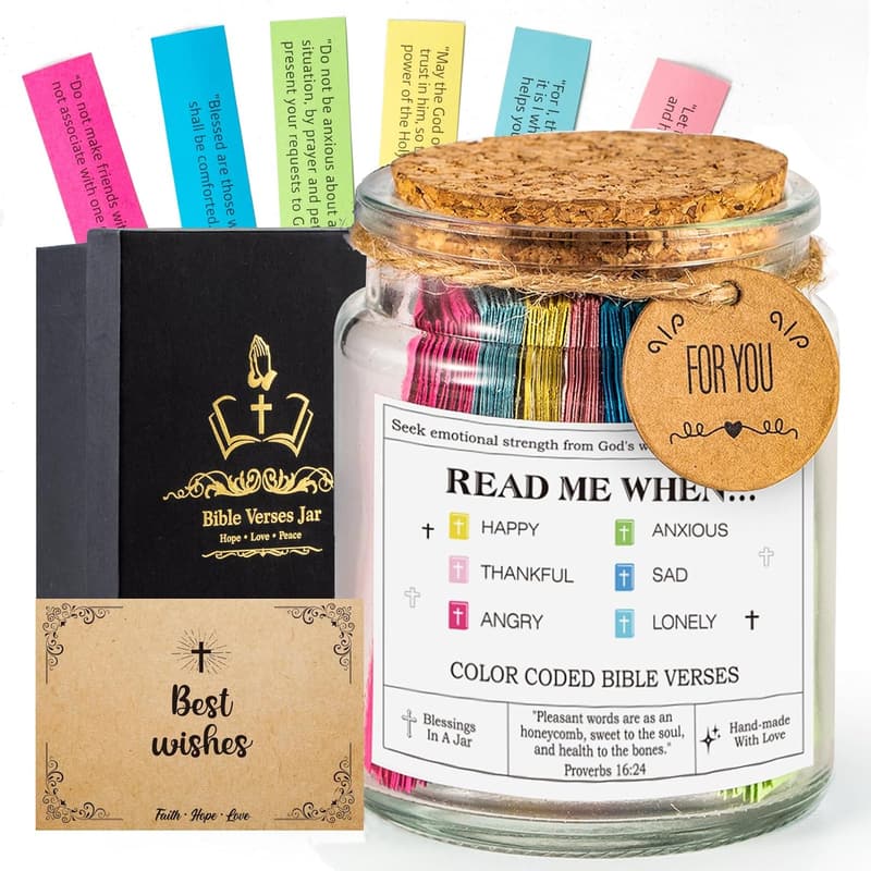 Bible Verse Prayer Jar - Christian Gift for All Occasions