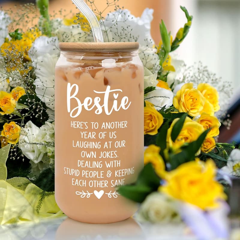 Friendship Gifts: 16 oz Can Glass for Women Friends