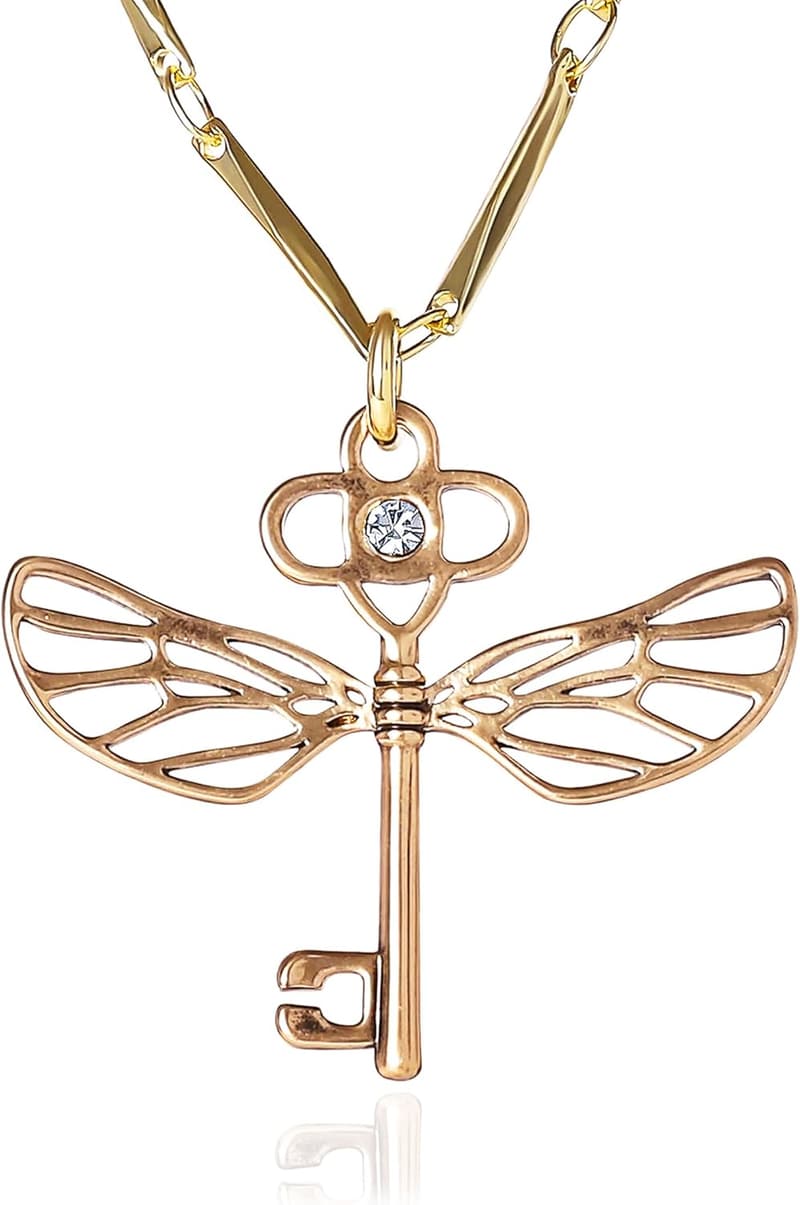 Harry Potter Flying Key Necklace - 18k Gold Flash-Plated