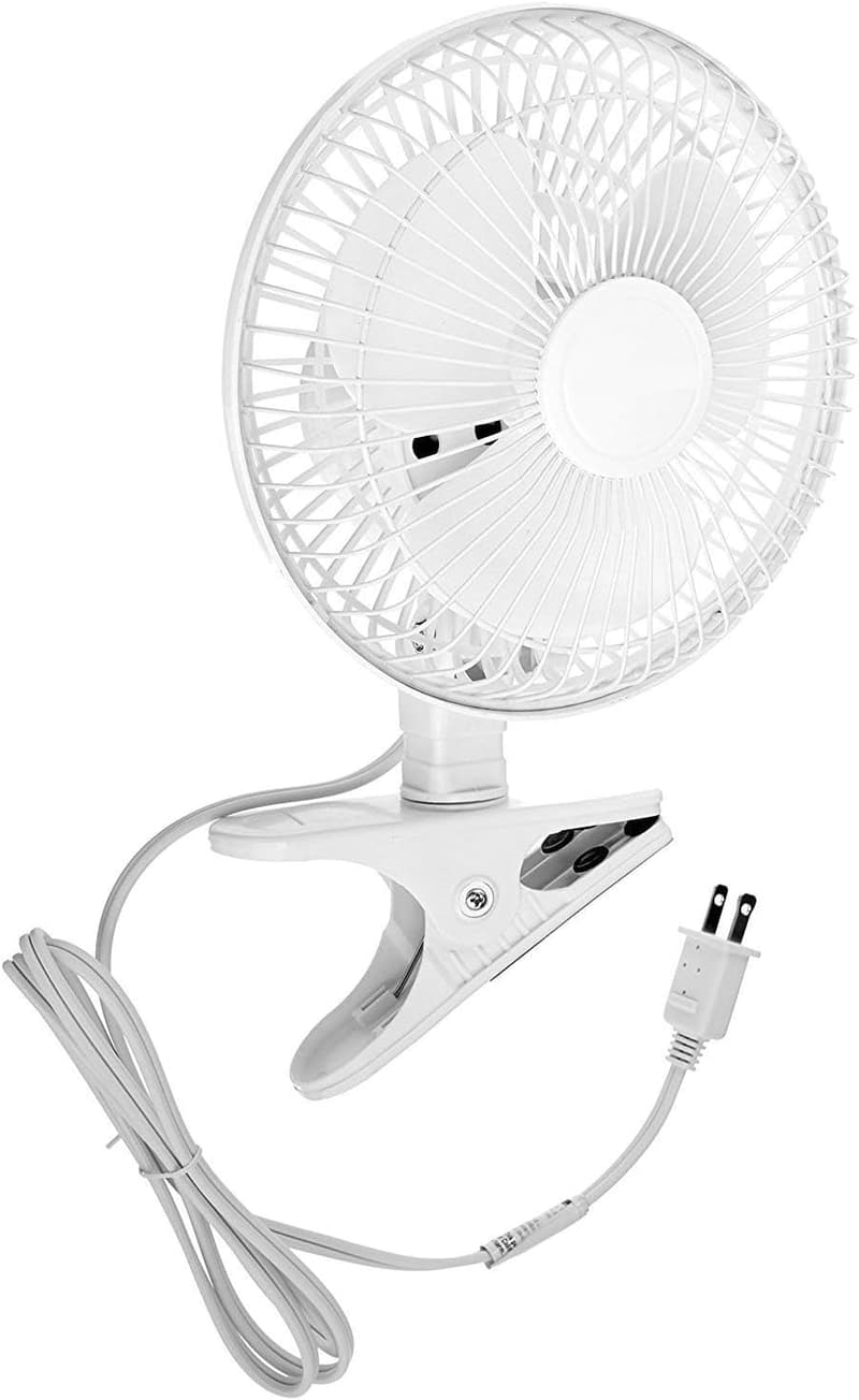 Adjustable 6-Inch Clip-On Fan with Whisper Quiet Operation