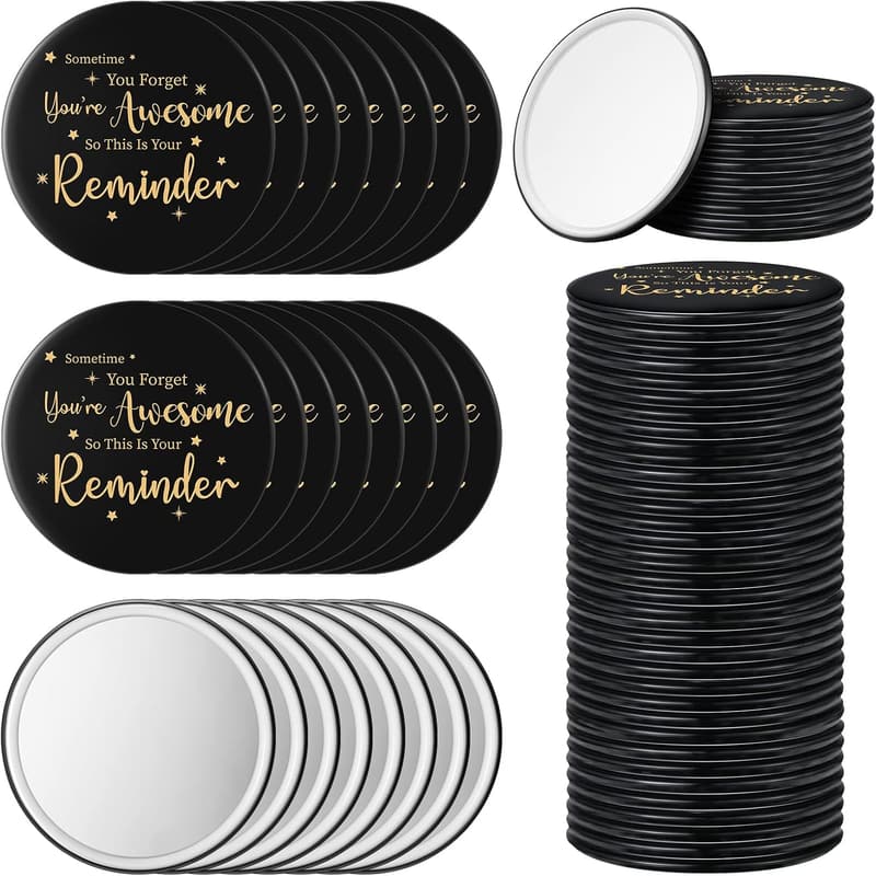 Inspirational Pocket Mirror - 48 Pcs Appreciation Gift Set